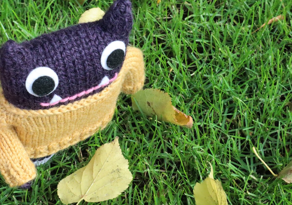 Woolly Jumper Beastie With Leaf - CrawCrafts Beasties